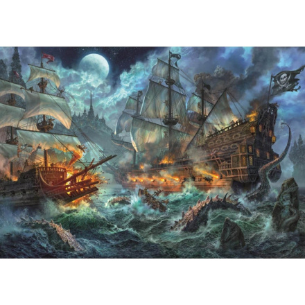 CLEMENTONI Puzzle Pirátská bitva 6000 dílků 147830