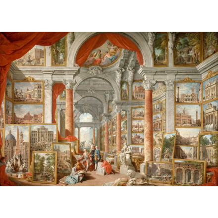 ENJOY Puzzle Paolo Panini: Pohled na moderní Řím 1000 dílků 148652