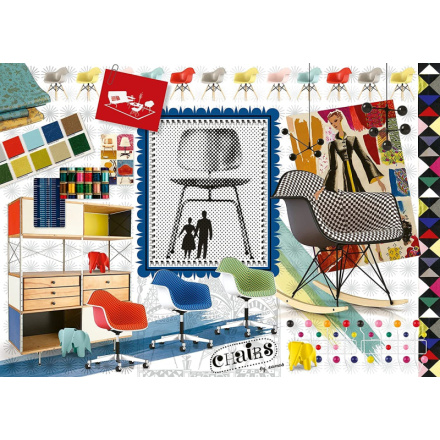 RAVENSBURGER Puzzle Eames: Design Spectrum 1000 dílků 148945