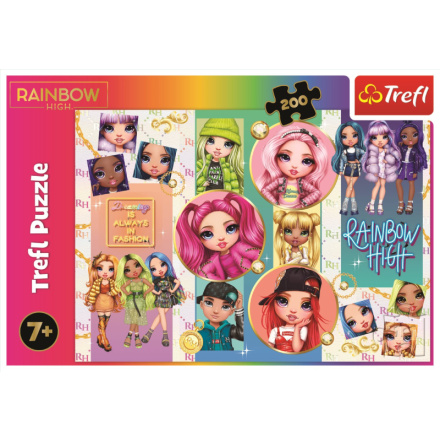 TREFL Puzzle Rainbow High: Přátelství 200 dílků 149381