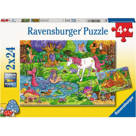 RAVENSBURGER Puzzle Kouzelný les 2x24 dílků 149441