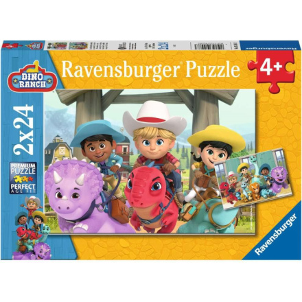 RAVENSBURGER Puzzle Dino Ranch 2x24 dílků 149442