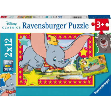 RAVENSBURGER Puzzle Disney: Dobrodružství volá 2x12 dílků 149450