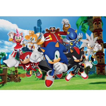 CLEMENTONI Puzzle Ježek Sonic 104 dílků 149837