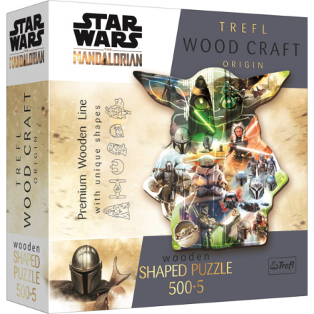 TREFL Wood Craft Origin puzzle The Mandalorian: Záhadný Grogu 505 dílků 149858