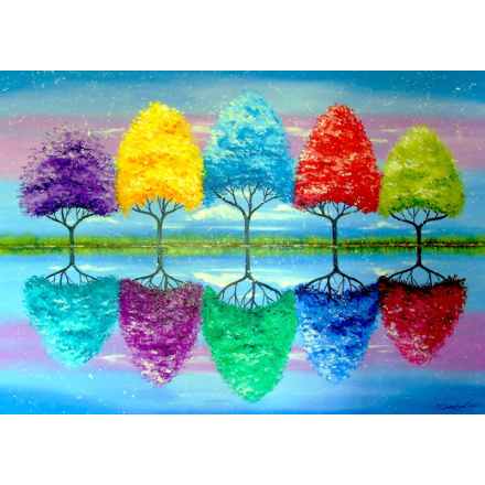 ENJOY Puzzle Stromy s barevnou historií 1000 dílků 149899