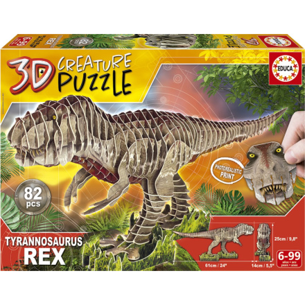 EDUCA 3D puzzle T-Rex 82 dílků 150076