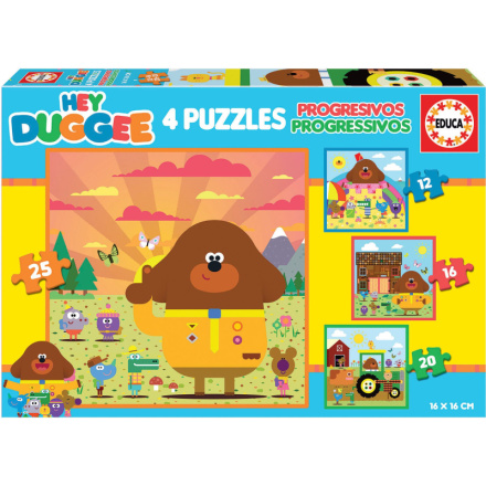 EDUCA Puzzle Hey Duggee 4v1 (12,16,20,25 dílků) 150089