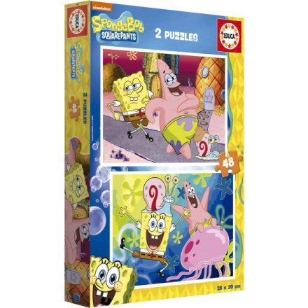 EDUCA Puzzle Sponge Bob 2x48 dílků 150091