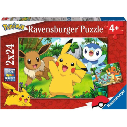 RAVENSBURGER Puzzle Pokémon 2x24 dílků 150196