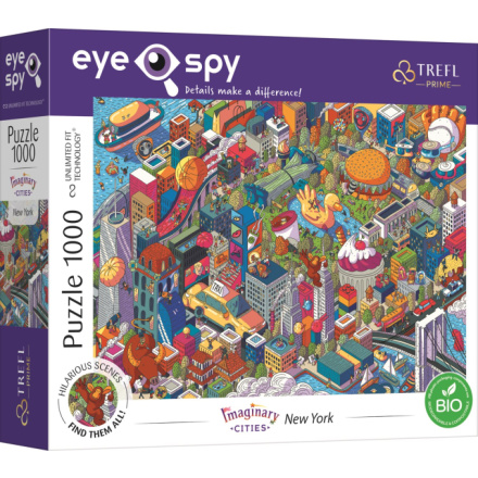 TREFL Puzzle UFT Eye-Spy Imaginary Cities: New York, USA 1000 dílků 150798