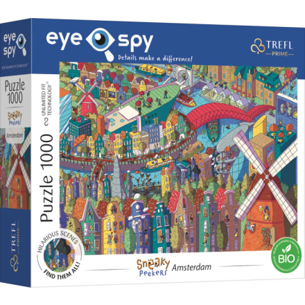 TREFL Puzzle UFT Eye-Spy Sneaky Peekers: Amsterdam 1000 dílků 150803