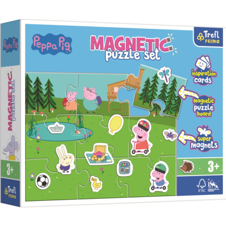 TREFL Magnetická puzzle sada Prasátko Pepina 150809