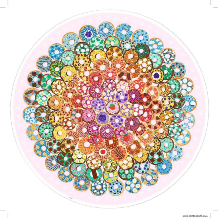 RAVENSBURGER Kulaté puzzle Kruh barev: Donuty 500 dílků 151504