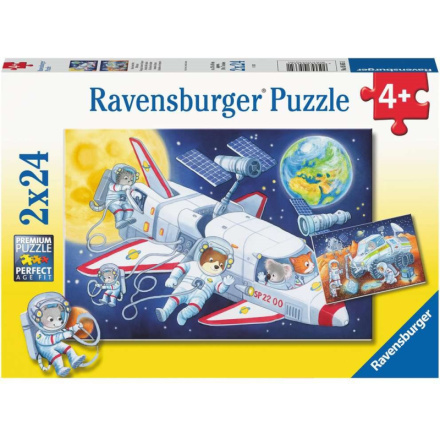 RAVENSBURGER Puzzle Cesta vesmírem 2x24 dílků 151911