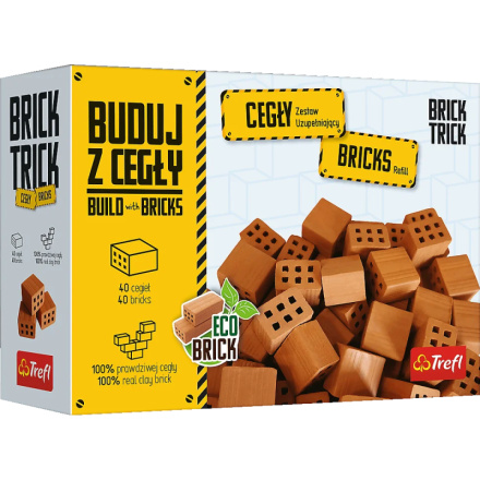 TREFL BRICK TRICK Balení krátkých cihel 40ks 152077