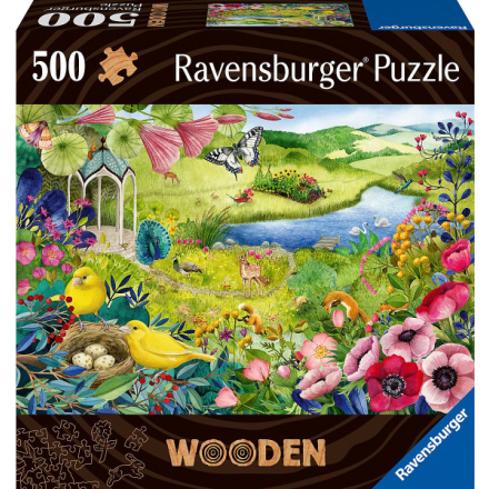 RAVENSBURGER Dřevěné puzzle Divoká zahrada 500 dílků 152636