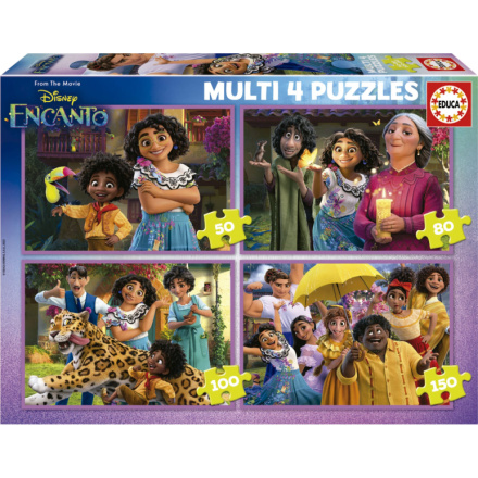 EDUCA Puzzle Encanto 4v1 (50,80,100,150 dílků) 152688