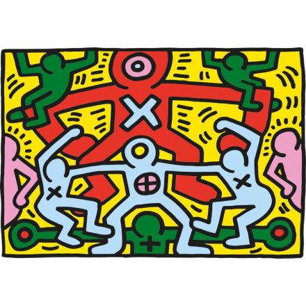 CLEMENTONI Puzzle Novo Art Series: Keith Haring 1000 dílků 152779