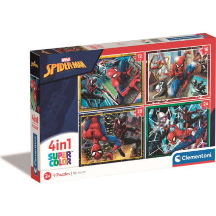 CLEMENTONI Puzzle Spiderman 4v1 (12+16+20+24 dílků) 152786