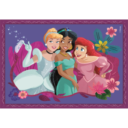 CLEMENTONI Puzzle Disney princezny 4v1 (12+16+20+24 dílků) 152787