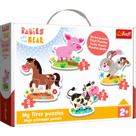 TREFL Baby puzzle Na farmě 4v1 (2,3,4,5 dílků) 152870