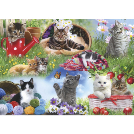 GIBSONS Puzzle Skládáme spolu: Kočky 12 dílků 152970