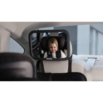 LIONELO Zrcátko pro sledování dítěte v autě Sett Black Carbon 153096