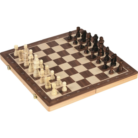 GOKI Dřevěné šachy 2v1 magnetické 153386