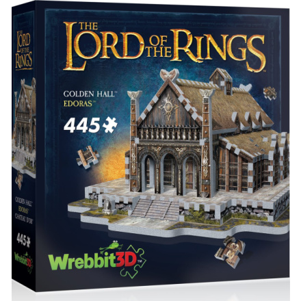 WREBBIT 3D puzzle Pán prstenů: Zlatá síň Edoras 445 dílků 153498