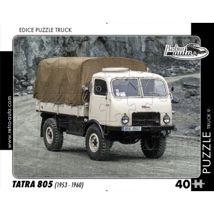RETRO-AUTA Puzzle TRUCK č.9 Tatra 805 (1953-1960) 40 dílků 153830