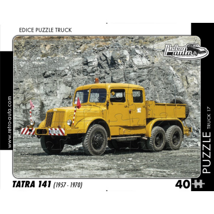 RETRO-AUTA Puzzle TRUCK č.17 Tatra 141 (1957-1970) 40 dílků 153838