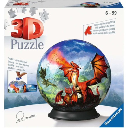 RAVENSBURGER 3D Puzzleball Mystický drak 73 dílků 155216