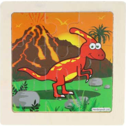 Dřevěné puzzle Dinosaurus: Cryolophosaurus 9 dílků 155311