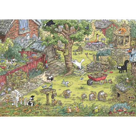 HEYE Puzzle Simon’s Cat: Dobrodružství na zahradě 1000 dílků 155521