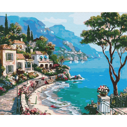ASTRA Malování podle čísel: Italské prázdniny, plátno na rámu 50x40 cm 155743