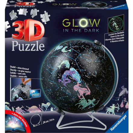 RAVENSBURGER 3D Svítící puzzleball Hvězdný globus 190 dílků 155902