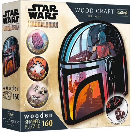 TREFL Wood Craft Origin puzzle The Mandalorian 160 dílků 156011