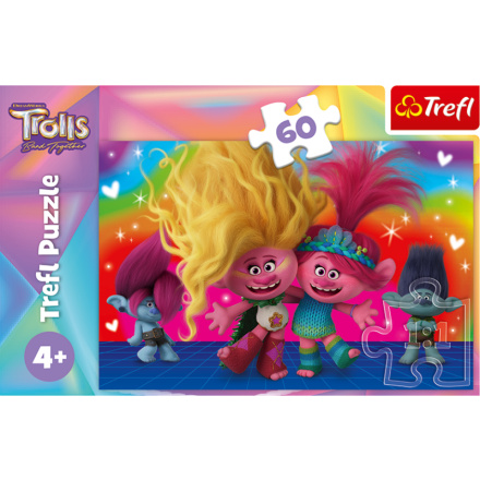 TREFL Puzzle Trollové 3: Přátelští Trollové 60 dílků 156036