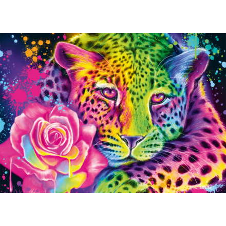 SCHMIDT Puzzle Neon: Leopard 1000 dílků 156133