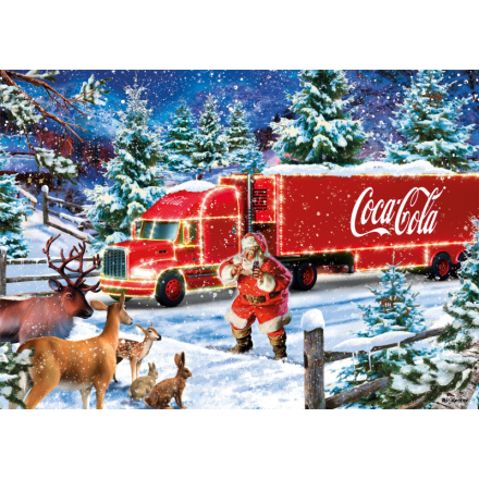 SCHMIDT Puzzle Coca cola: Vánoční kamion 1000 dílků 156137