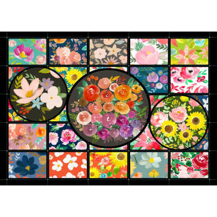 ENJOY Puzzle Květinová zahrada 1000 dílků 156411