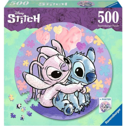 RAVENSBURGER Kulaté puzzle Stitch 500 dílků 156503