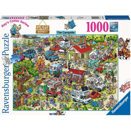 RAVENSBURGER Puzzle Ray's Comic Holiday Resort 1: Kemp 1000 dílků 156674