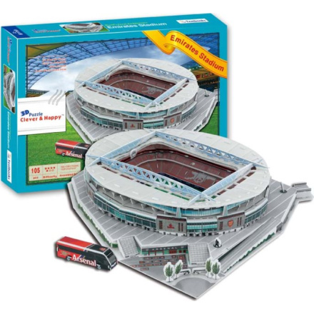 CLEVER&HAPPY 3D puzzle Stadion Emirates - FC Arsenal 105 dílků 156802