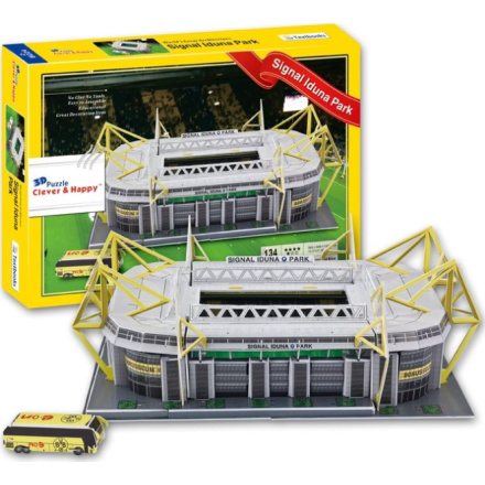 CLEVER&HAPPY 3D puzzle Stadion Signal Iduna Park - FC Borussia Dortmund 134 dílků 156804