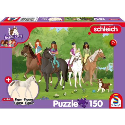 SCHMIDT Puzzle Schleich Výlet do přírody 150 dílků + figurka Schleich 156838