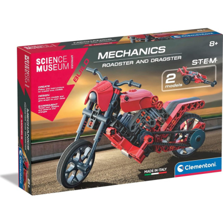 CLEMENTONI Science&Play Mechanická laboratoř Roadster a Dragster 2v1 156986