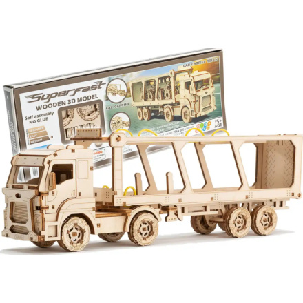 WOODEN CITY 3D puzzle Superfast Car Carrier Truck 157252