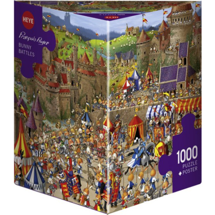 HEYE Puzzle Králičí bitvy 1000 dílků 157305